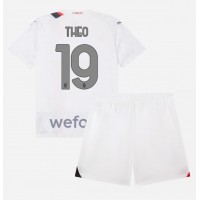 AC Milan Theo Hernandez #19 Gostujuci Dres za djecu 2023-24 Kratak Rukav (+ Kratke hlače)
